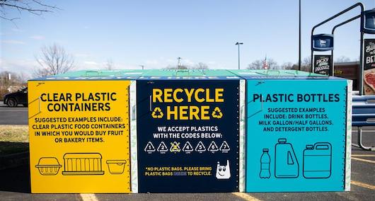 Eastman and Food City unveil new plastics recycling bin.