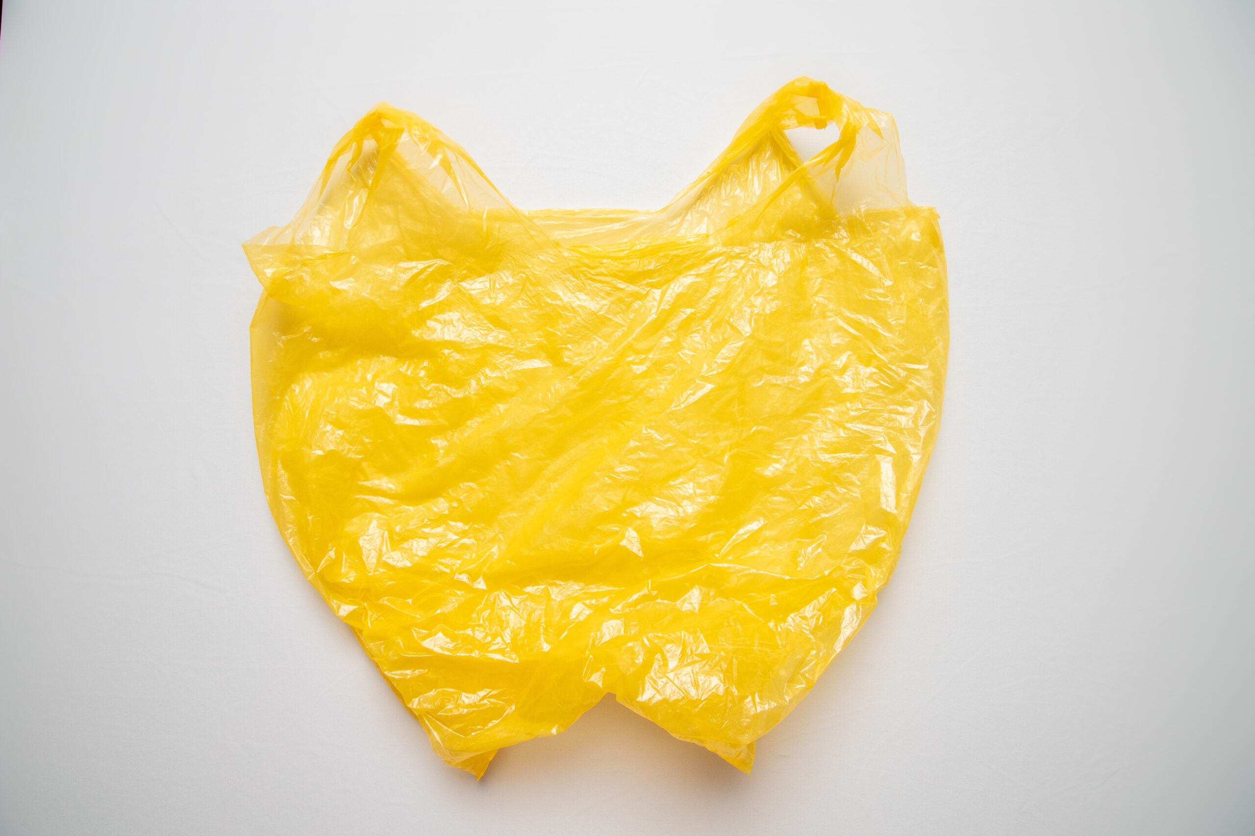 Yellow plastic bag